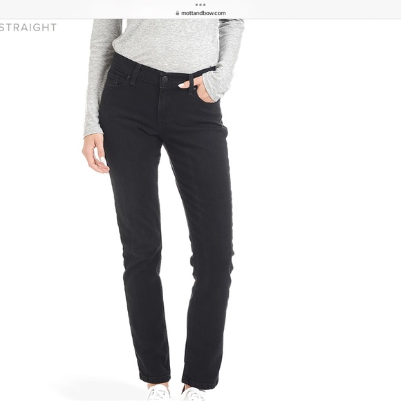 Mott & Bow Black Jeans Sz 29W 30L - Picture 1 of 3